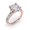 Fana Two-Toned Split Shank Diamond Engagement Ring