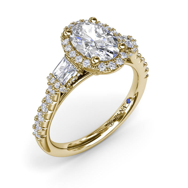 Fana Breathtaking Baguette Diamond Engagement Ring