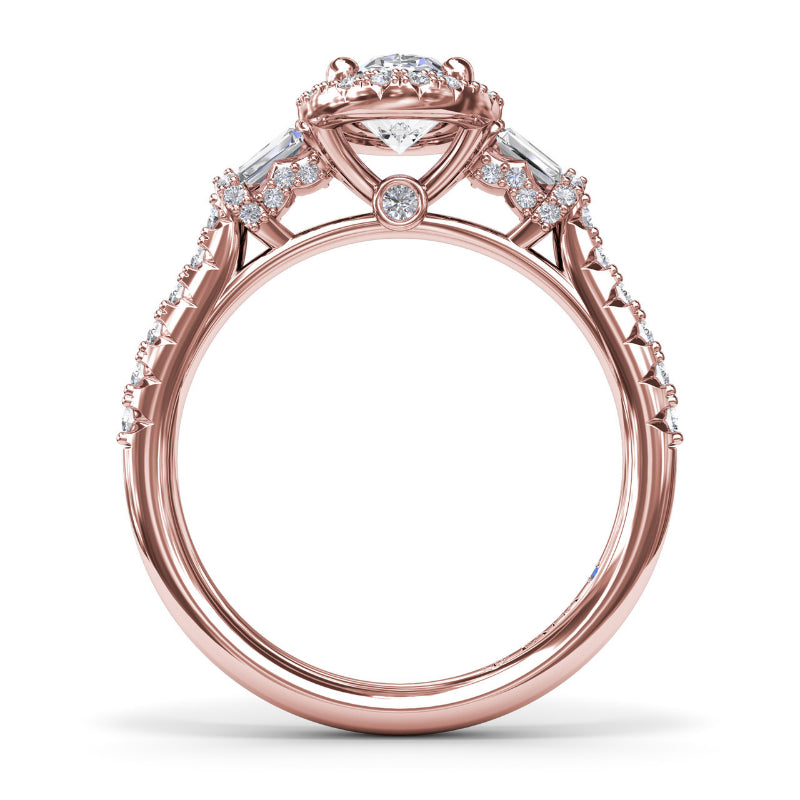 Fana Breathtaking Baguette Diamond Engagement Ring