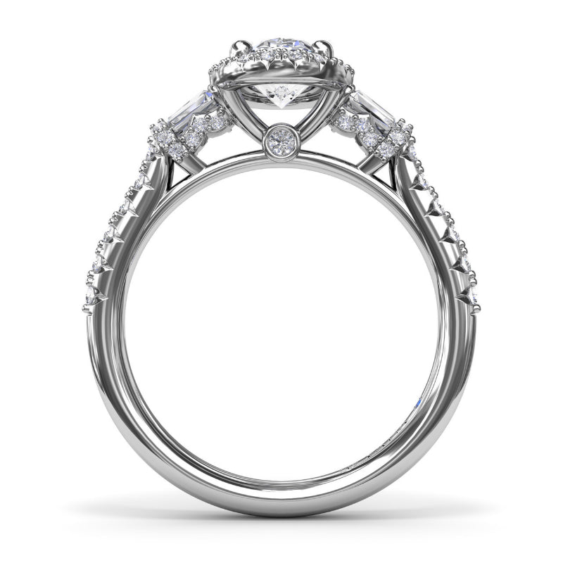 Fana Breathtaking Baguette Diamond Engagement Ring