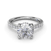 Fana Hidden Halo Diamond Engagement Ring