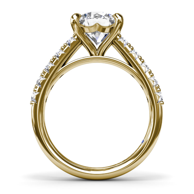 Fana Double Prong Diamond Engagement Ring