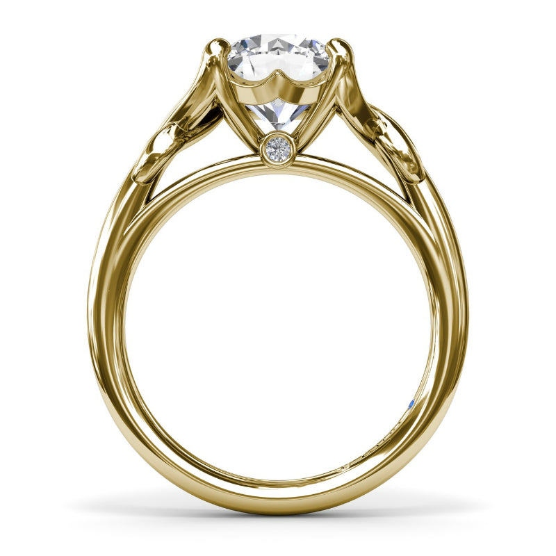 Fana Smooth Love Knot Diamond Engagement Ring