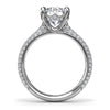 Fana Tapered Pave Diamond Engagement Ring