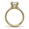 Fana Tapered Pave Diamond Engagement Ring