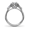 Fana Diamond Baguette Halo Engagement Ring