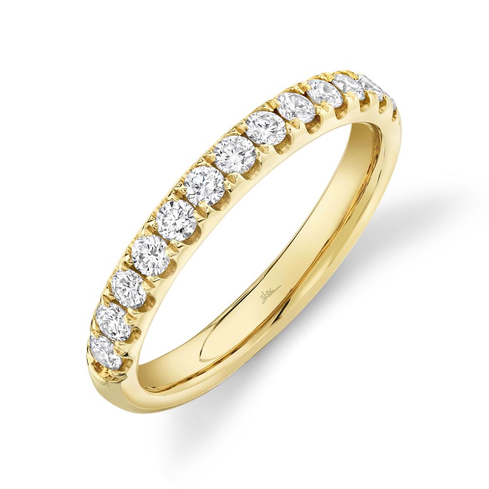 Shy Creation 14k Gold Yellow 0.55Ct Diamond Band