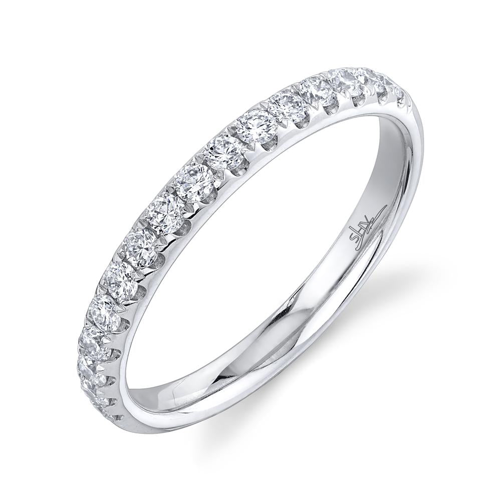 Shy Creation 14k Gold White 0.40Ct Diamond Band