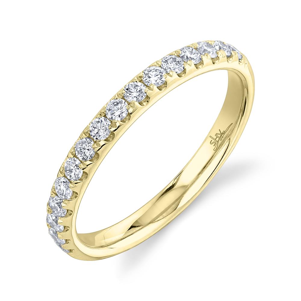 Shy Creation 14k Gold Yellow 0.40Ct Diamond Band