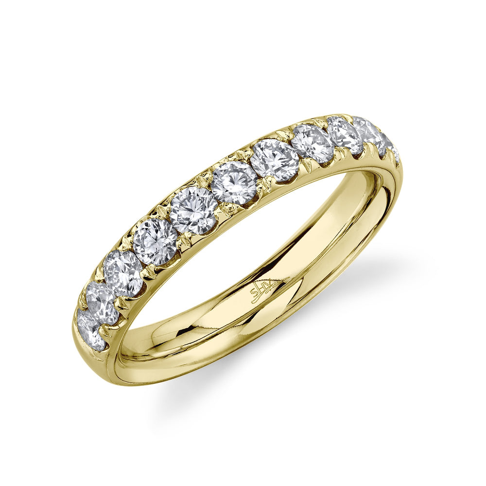 Shy Creation 14k Gold Yellow 0.90Ct Diamond Band