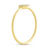 Shy Creation 14k Gold Yellow 0.04Ct Diamond Ring - Initial O