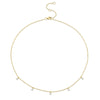 Shy Creation 14k Gold Yellow 0.30Ct Diamond Necklace