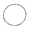 Shy Creation 14k Gold White 11.53Ct Diamond Pave Link Necklace