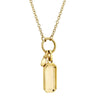 Shy Creation 14k Gold Yellow 0.13Ct Diamond Dog Tag Necklace