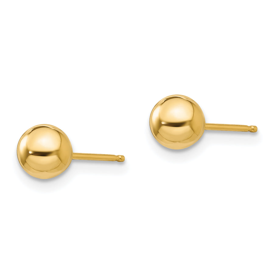 Quality Gold 14k Madi K Polished 5mm Ball Post Earrings