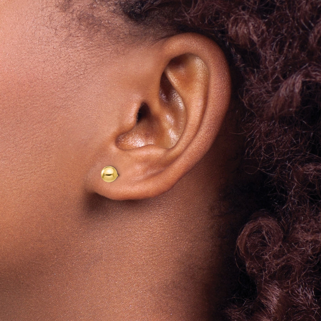 Quality Gold 14k Madi K Polished 5mm Ball Post Earrings