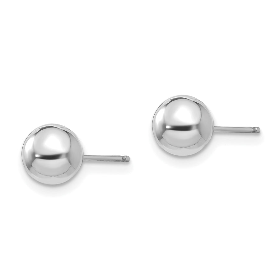 Quality Gold 14k White Gold Madi K Polished 6mm Ball Post Earrings