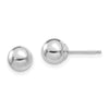 Quality Gold 14k White Gold Madi K Polished 6mm Ball Post Earrings