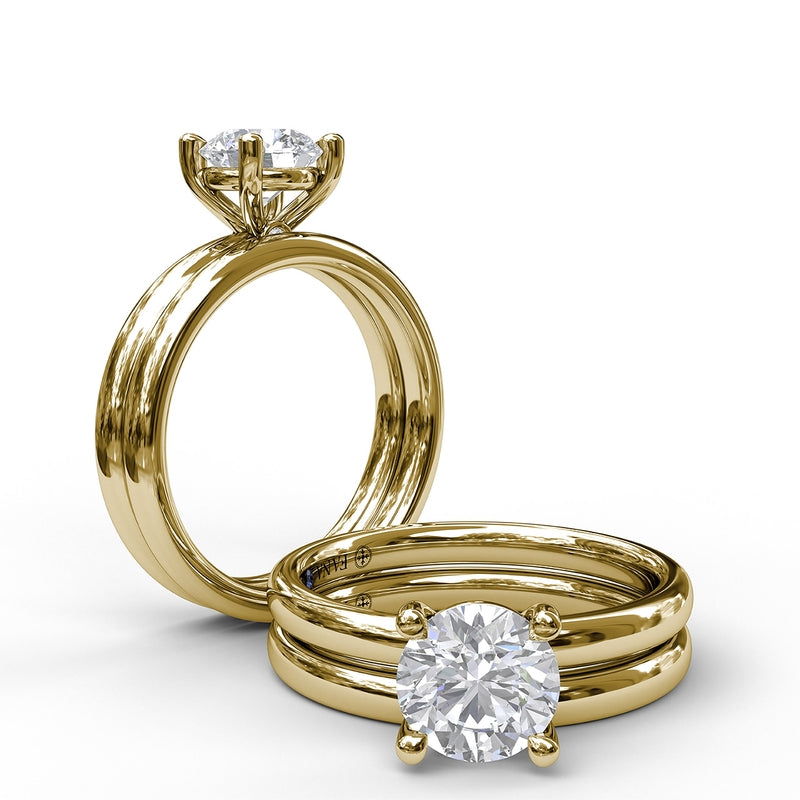 Fana Classic Round Cut Solitaire Engagement Ring