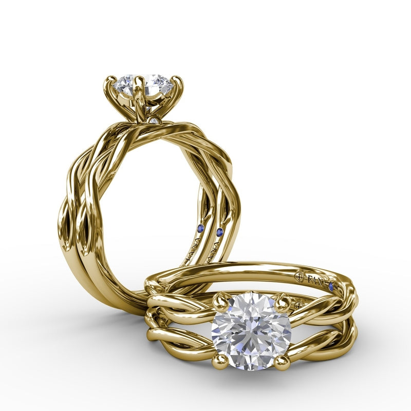 Fana Elegantly Twisted Engagement Ring