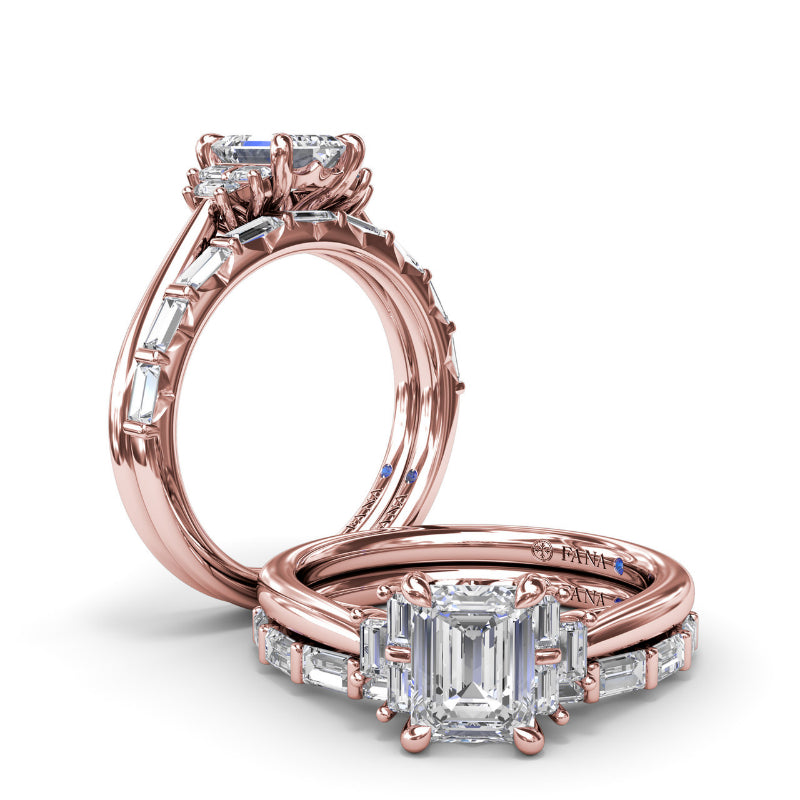 Fana Tapered Baguette Diamond Wedding Band