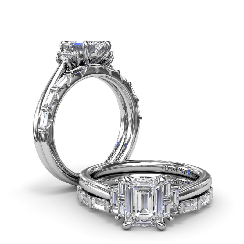 Fana Tapered Baguette Diamond Wedding Band