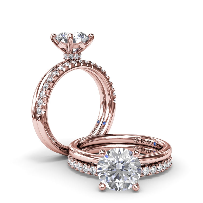 Fana Hidden Halo Engagement Ring