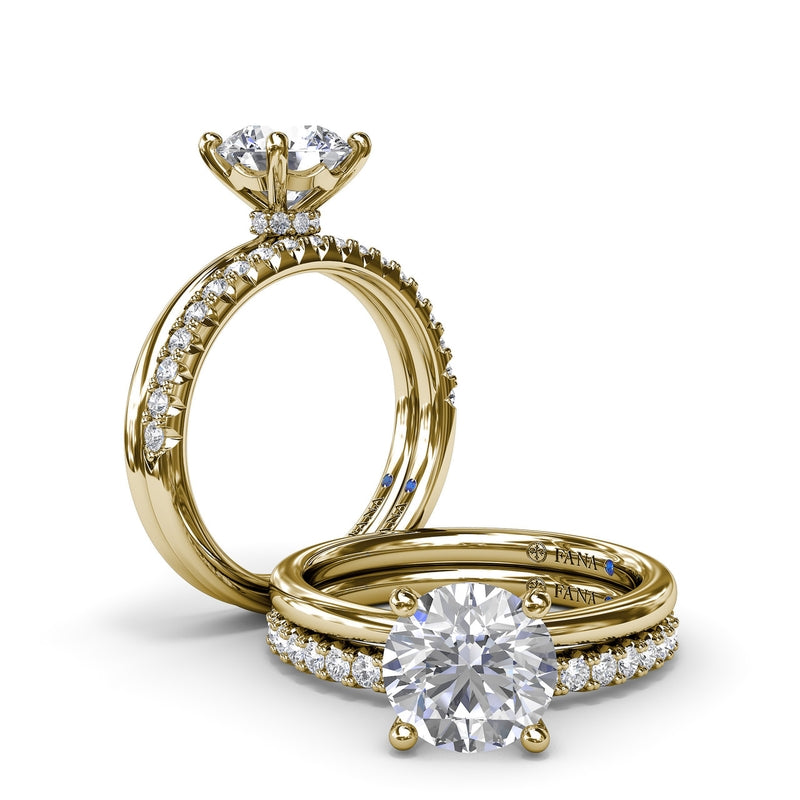 Fana Hidden Halo Engagement Ring