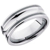 Lashbrook Black & White Tungsten Men's Wedding Band