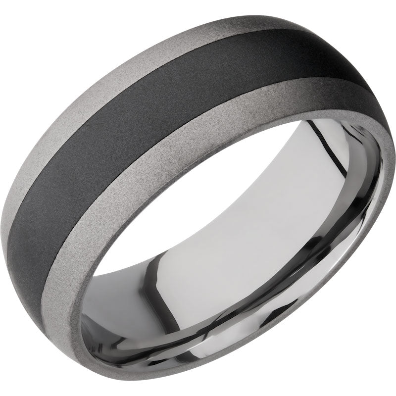 Lashbrook Black Tungsten Men's Wedding Band