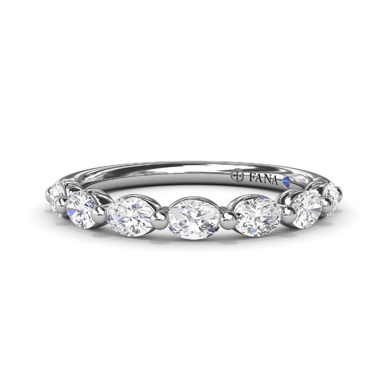 Fana Oval Diamond Wedding Band