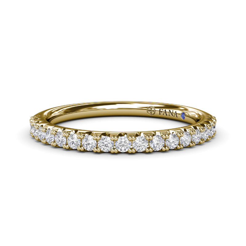 Fana Double Prong Diamond Wedding Band