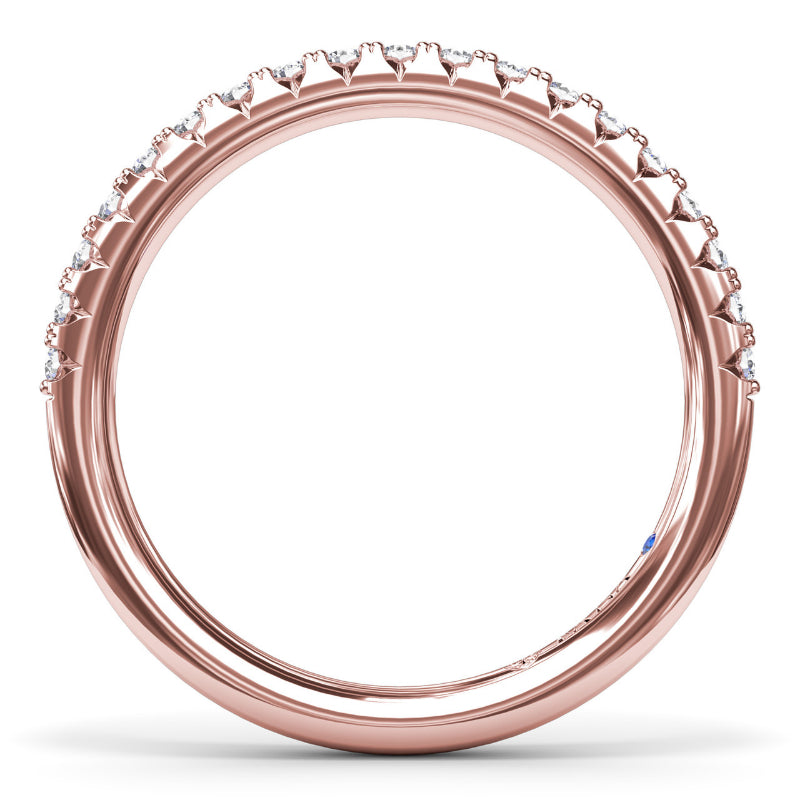 Fana Double Prong Diamond Wedding Band