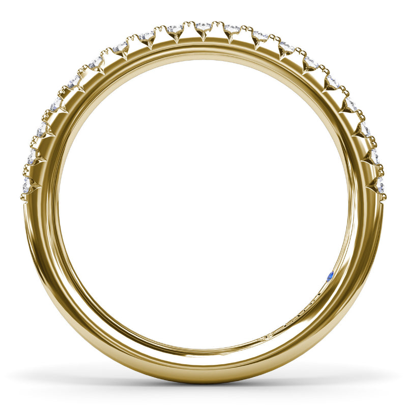 Fana Double Prong Diamond Wedding Band