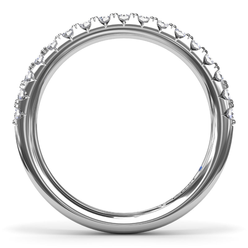 Fana Double Prong Diamond Wedding Band