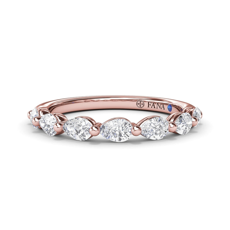 Fana Perfectionist Pear Diamond Wedding Band