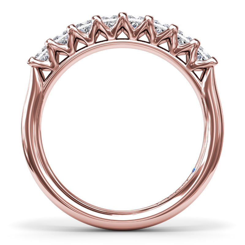 Fana Princess Cut Diamond Wedding Band