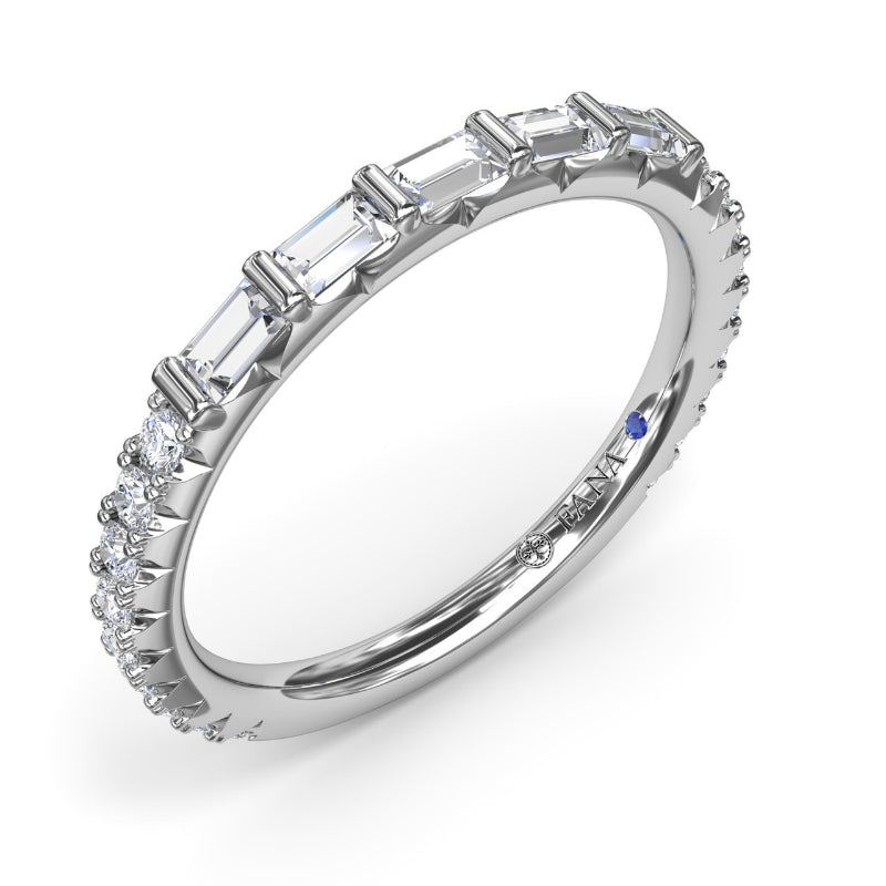 Fana Baguette Diamond Wedding Band