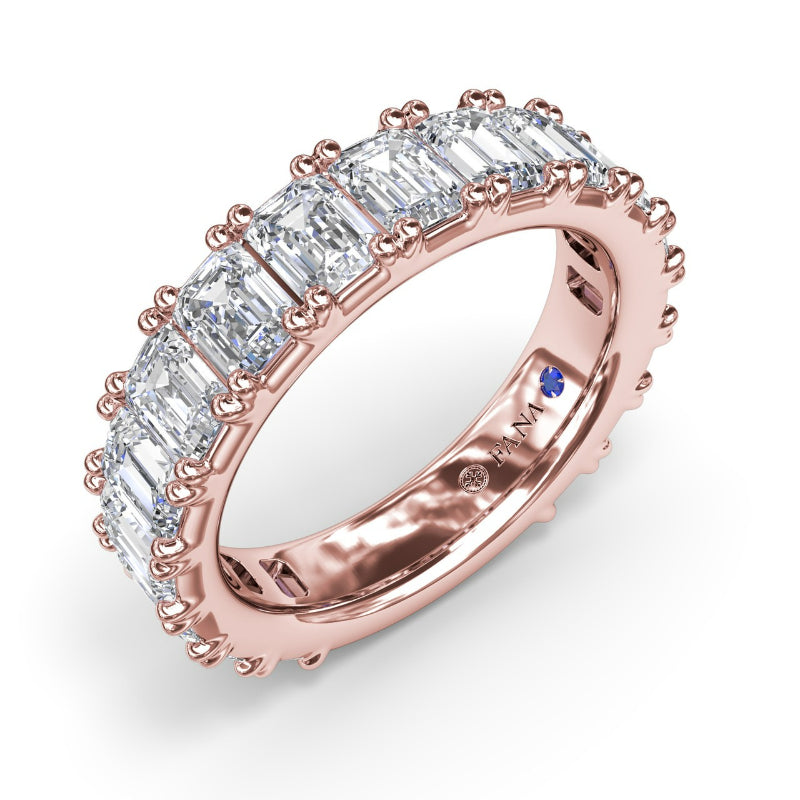 Fana Emerald Cut Diamond Wedding Band