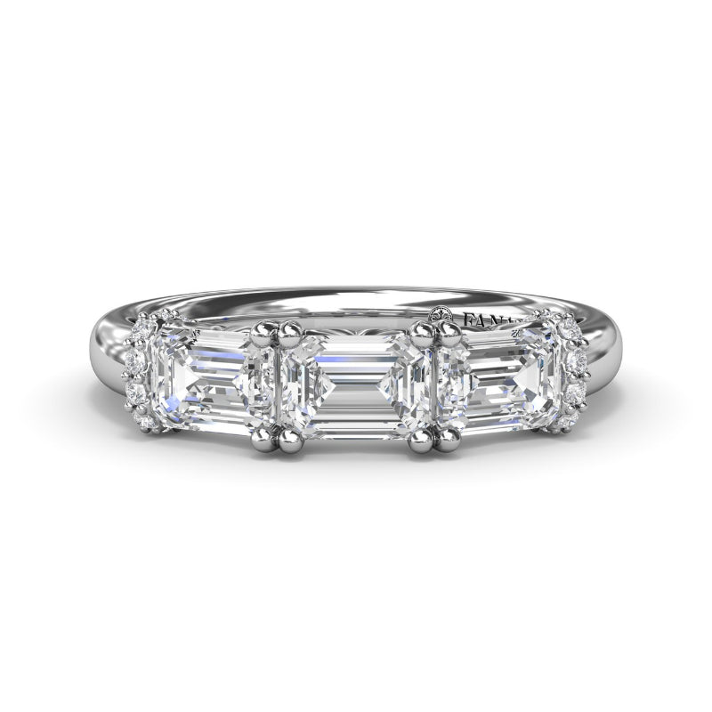 Fana Baguette Diamond Wedding Band