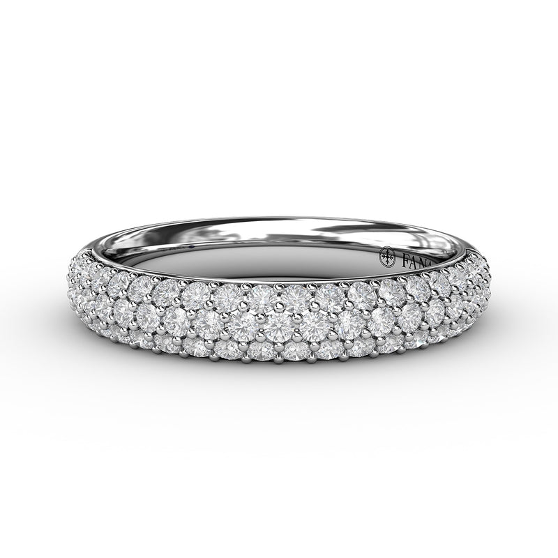 Fana Domed Diamond Pave Band