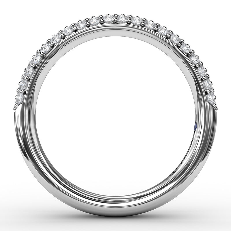 Fana Domed Diamond Pave Band