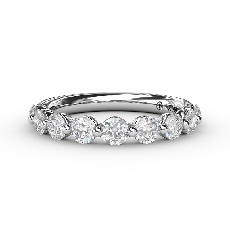 Fana Diamond Band with Single Shared Prongs