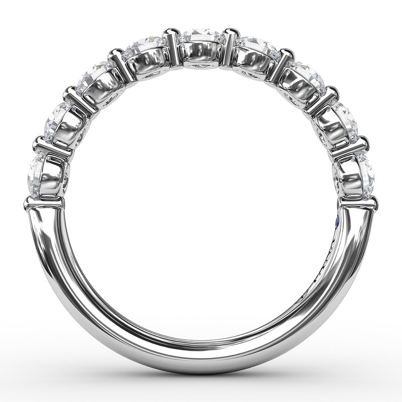 Fana Diamond Band with Single Shared Prongs