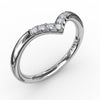 Fana Shared Prong Chevron Diamond Band