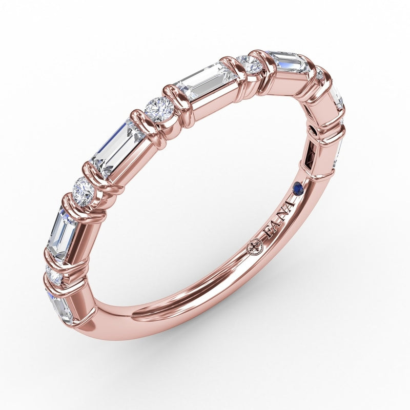 Fana Baguette & Round Diamond Band