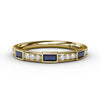 Fana Sapphire Baguette and Diamond Band