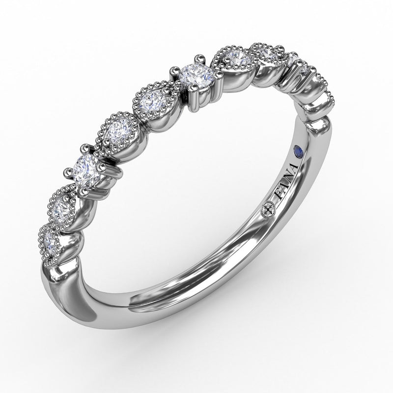 Fana Milgrain Marquise Diamond Band