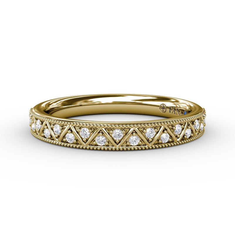 Fana Patterned Diamond Band