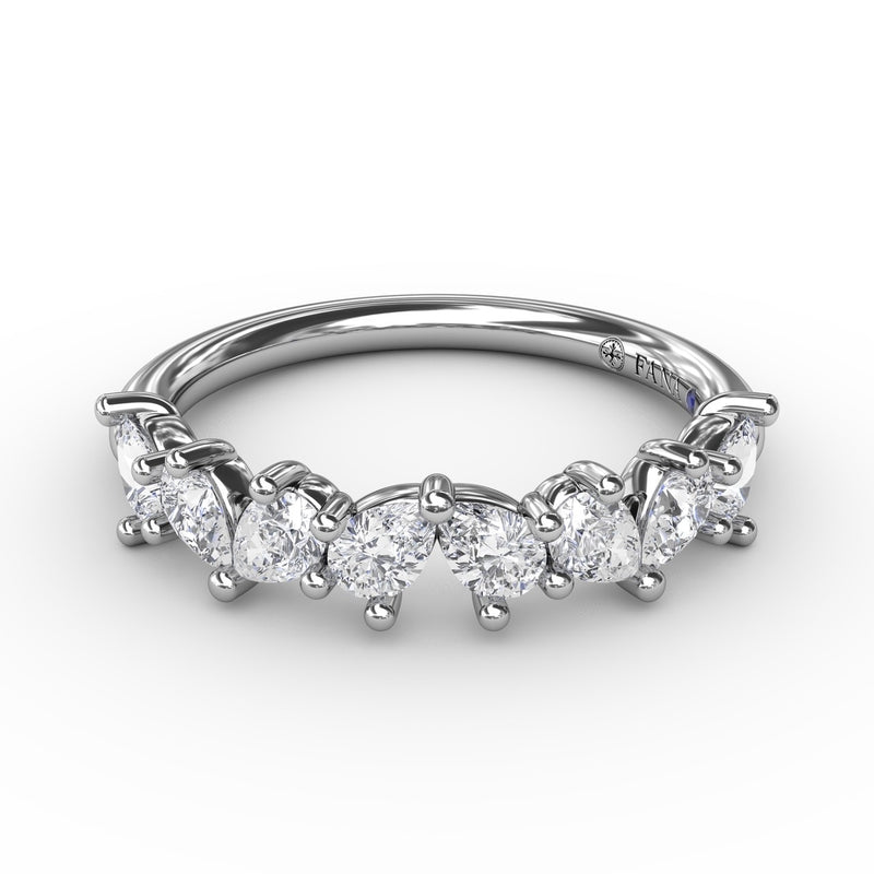 Fana Pear Cluster Diamond Ring